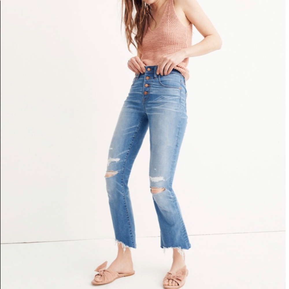 Madewell Cali Demi Boot Jean denim Sz. 26